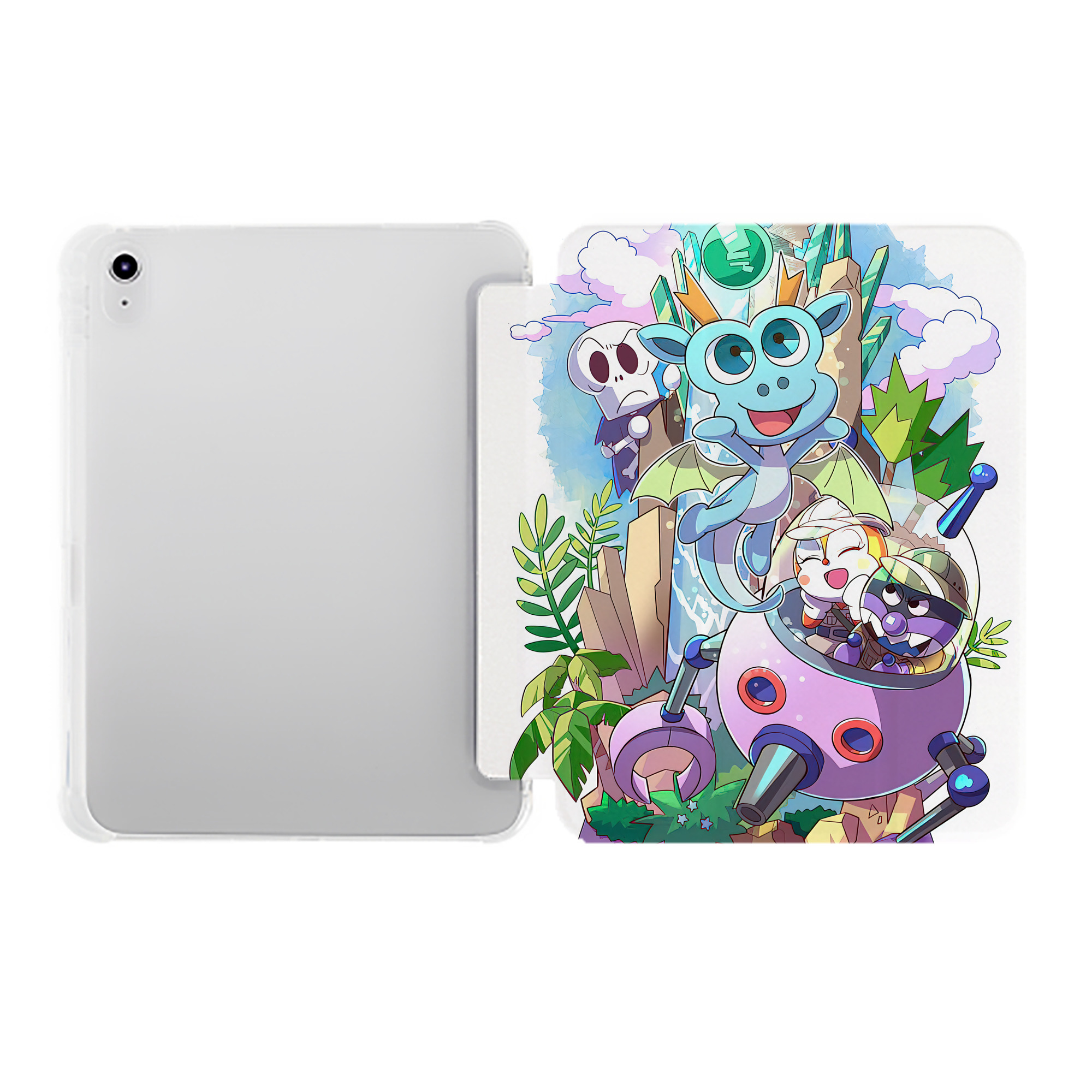 （画像用） アンパンマン Anpanman IPad ケース ペン収納付き 三つ折りスタンド PUレザー×シリコン 対応機種9.5/10.5/10.9インチ